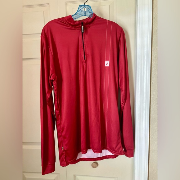 Men’s large long sleeve equestrian quarter zip athletic shirt by Espoir - Picture 6 of 7